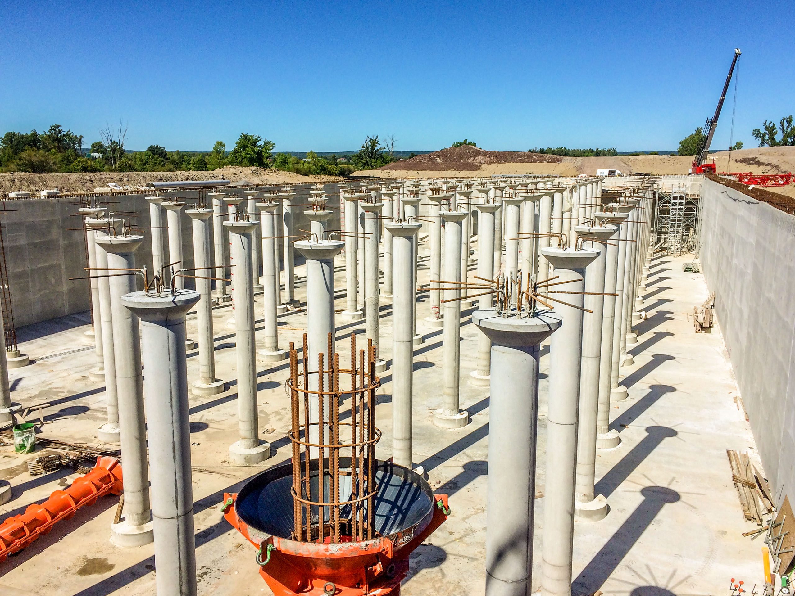 Alloa Reservoir Pumping Station Storage Tank During Construction