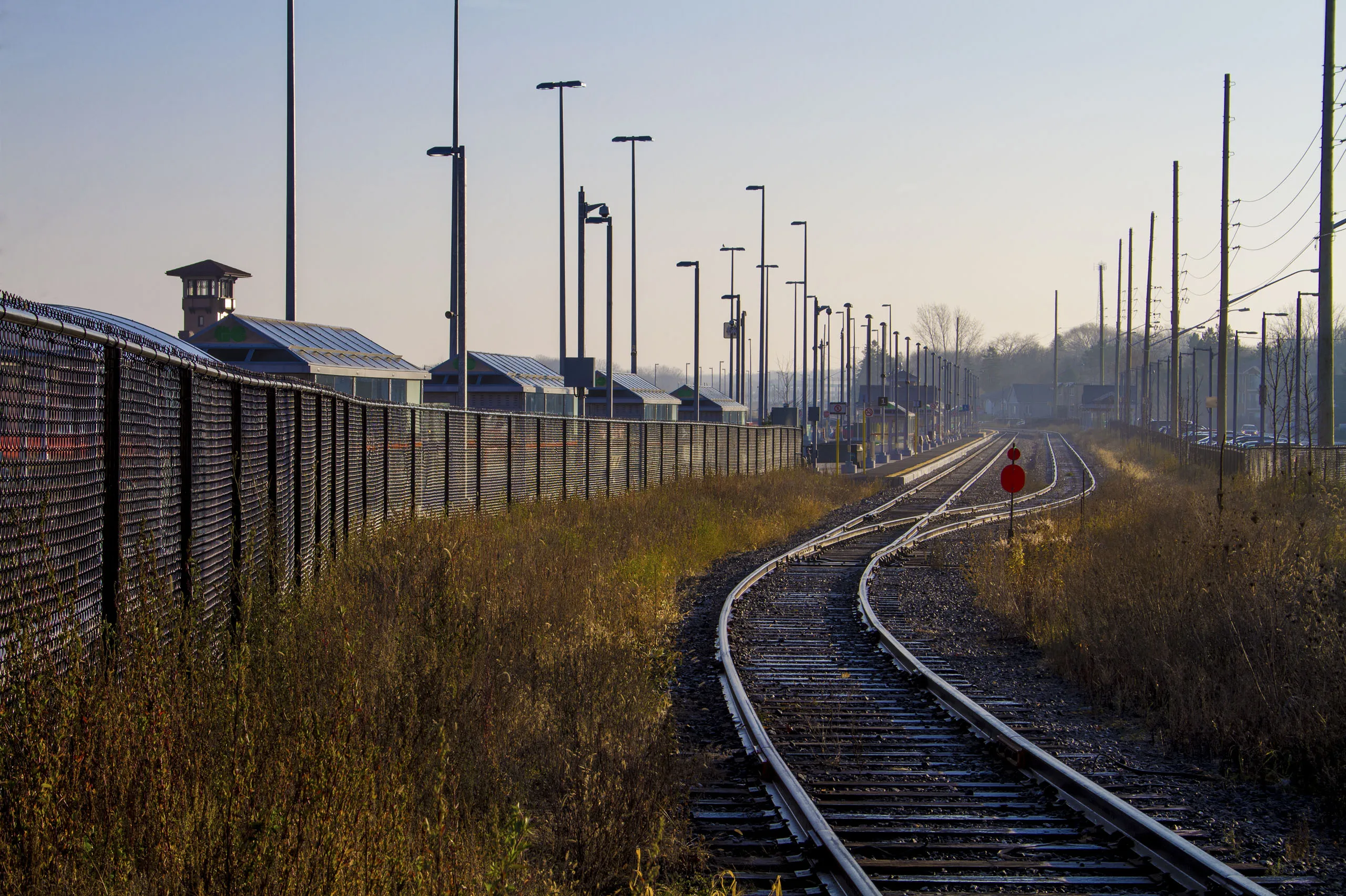 Allandale GO Station looking towards Station Building