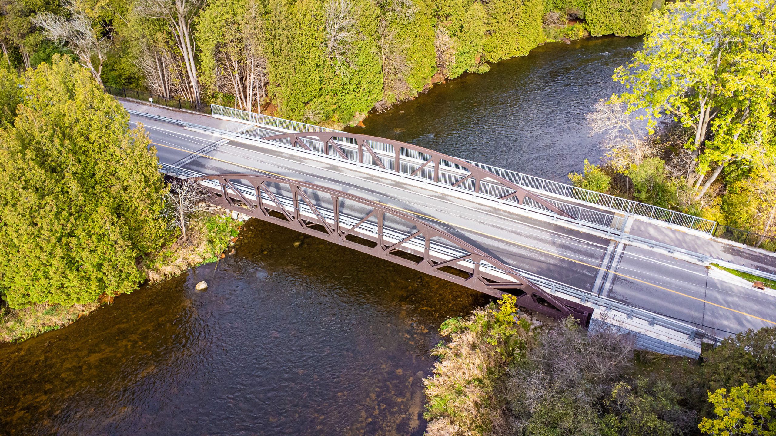 Niska Road Bridge Aerial from Above