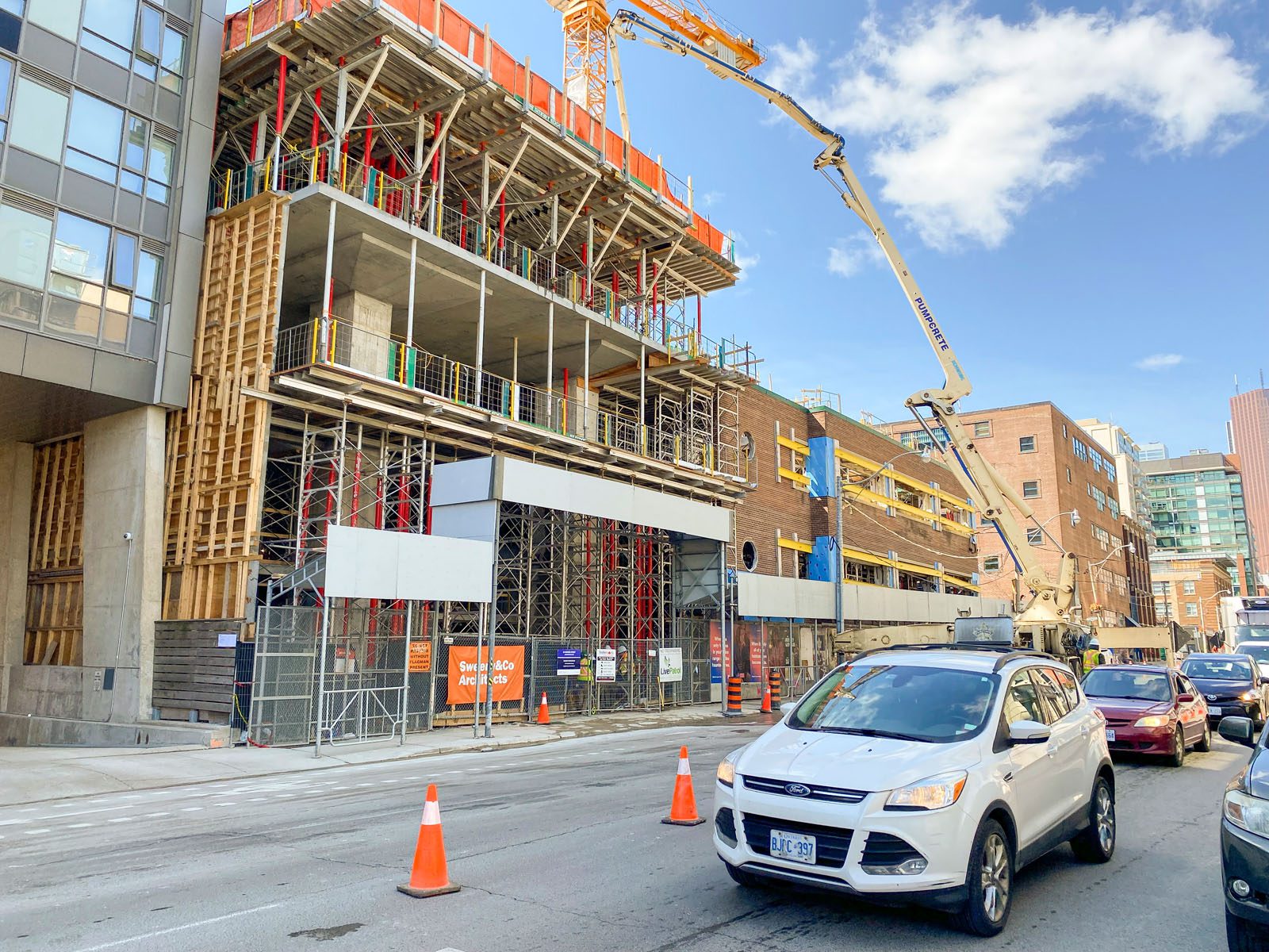 New Building under Construction in Toronto