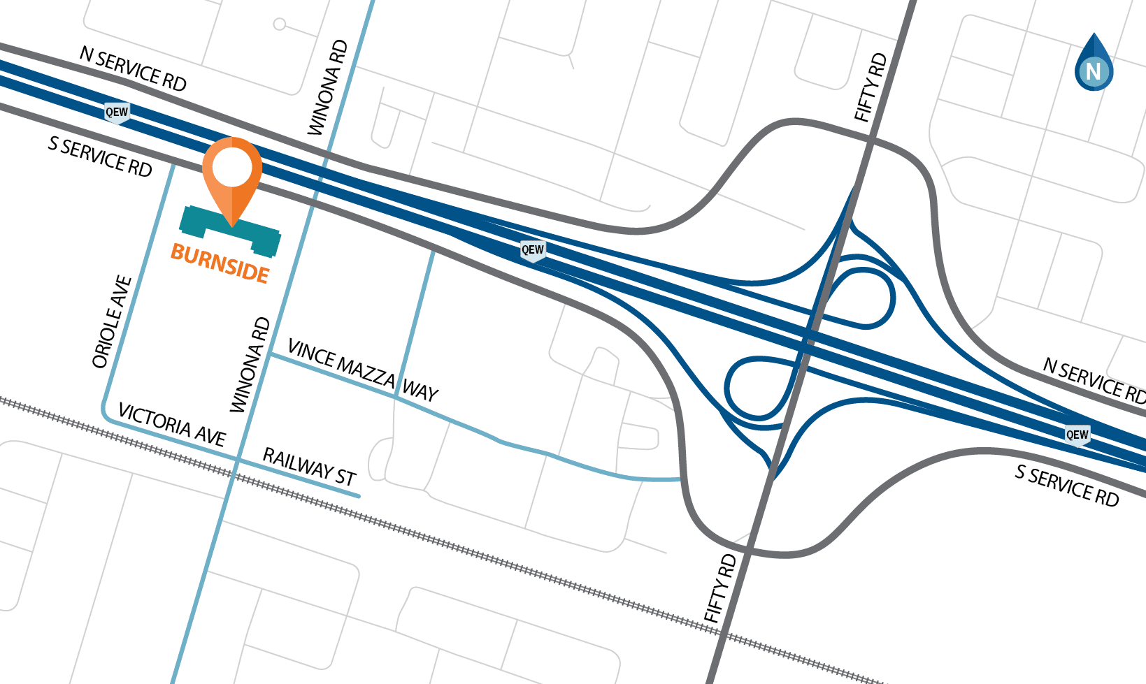 Burnside Hamilton Office Location Map