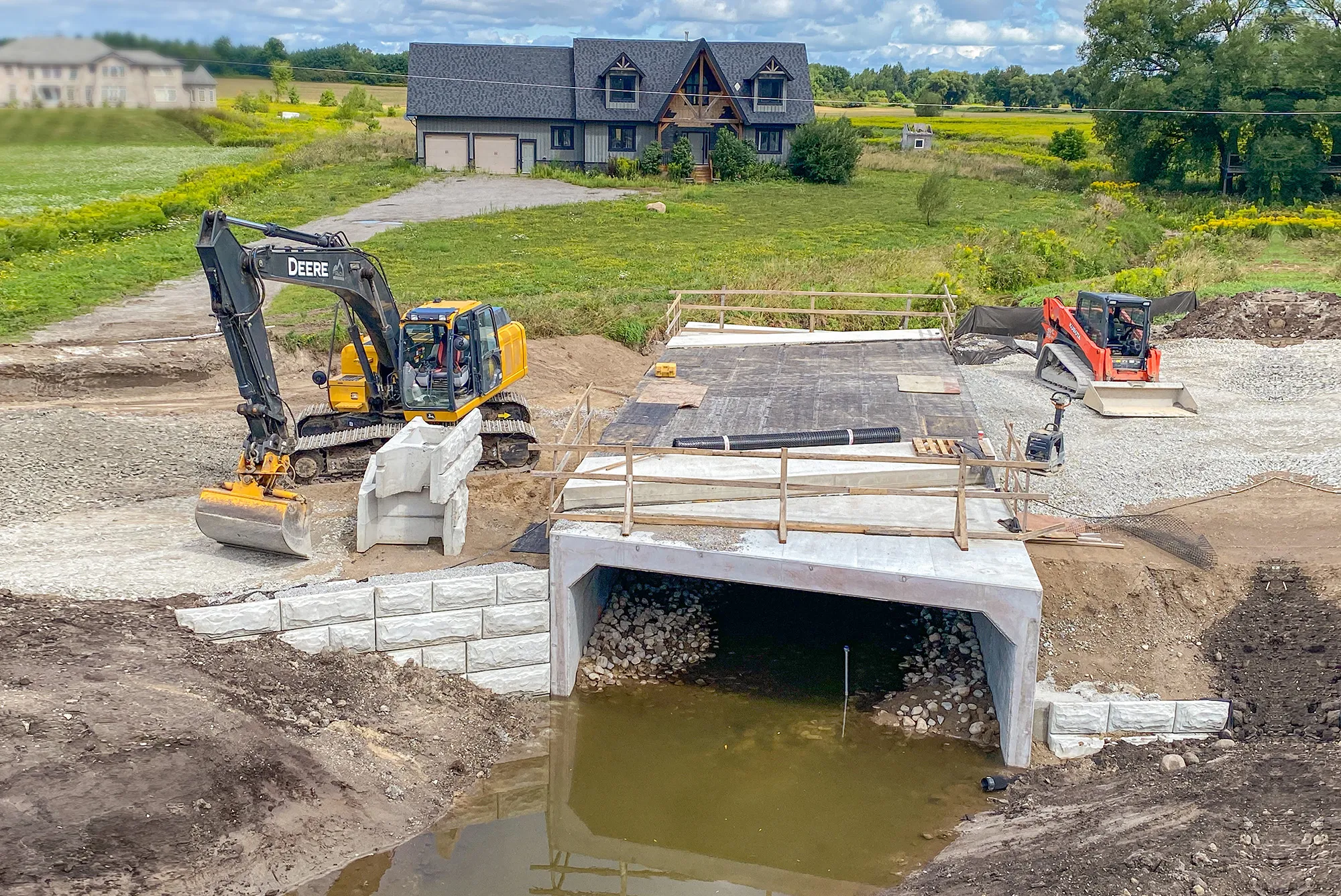 barefoot box culvert under contruction