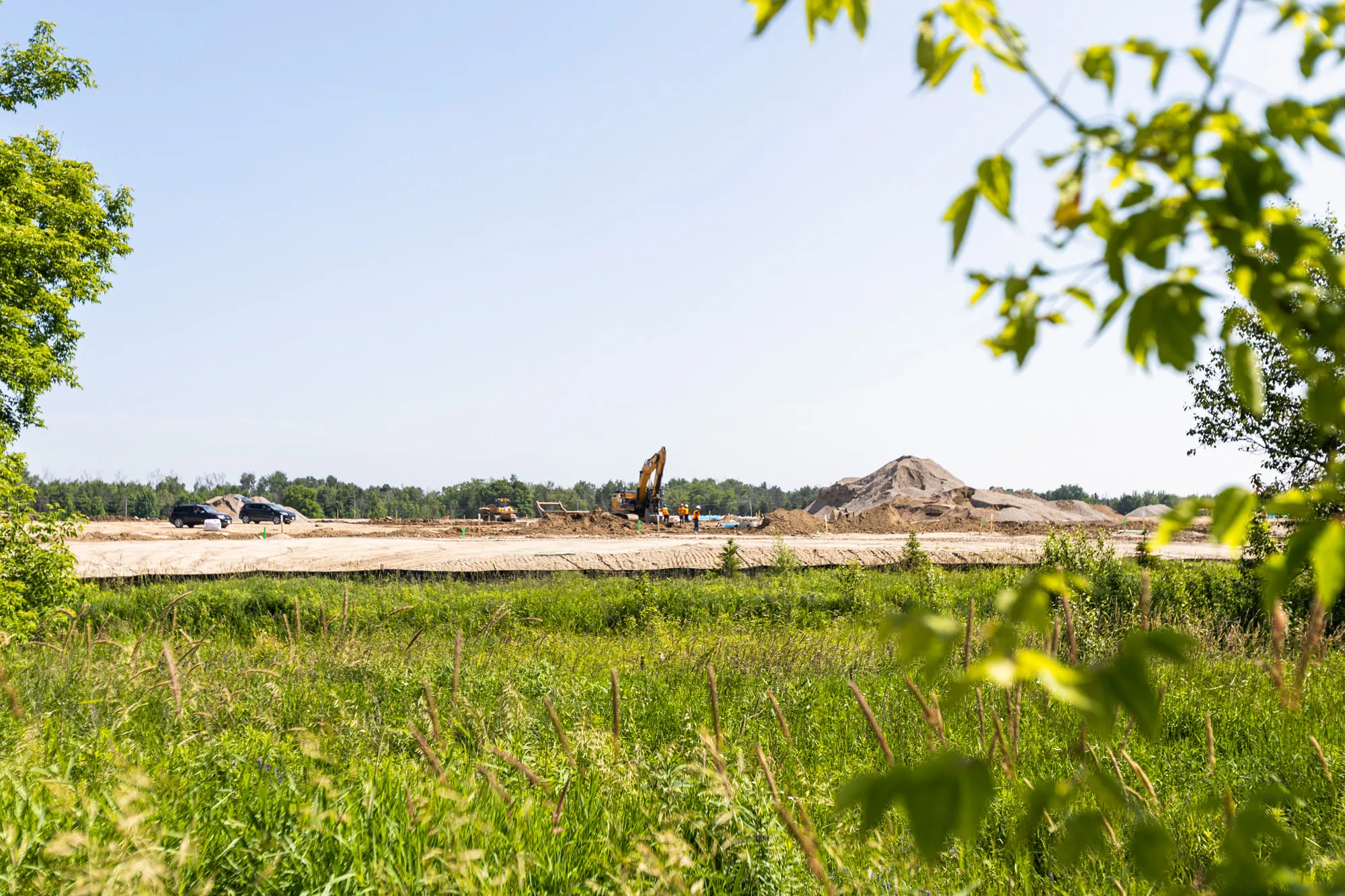 Sorbara Nigus Development - view of construction site from a distance