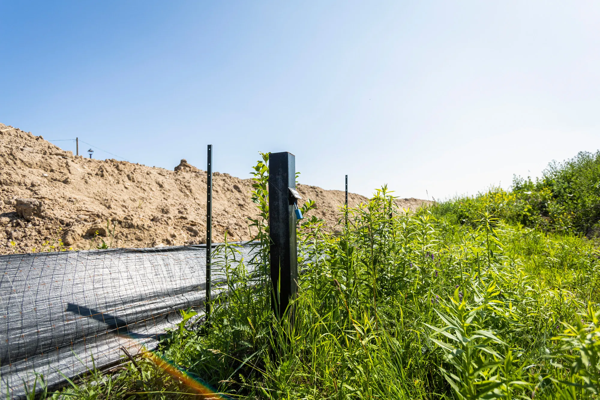 Sorbara Nigus Development - Water sampling near construction site